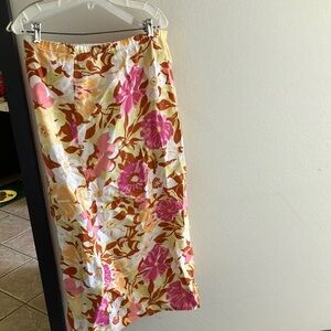 FINAL MARKDOWN Hot cotton linen summer skirt large